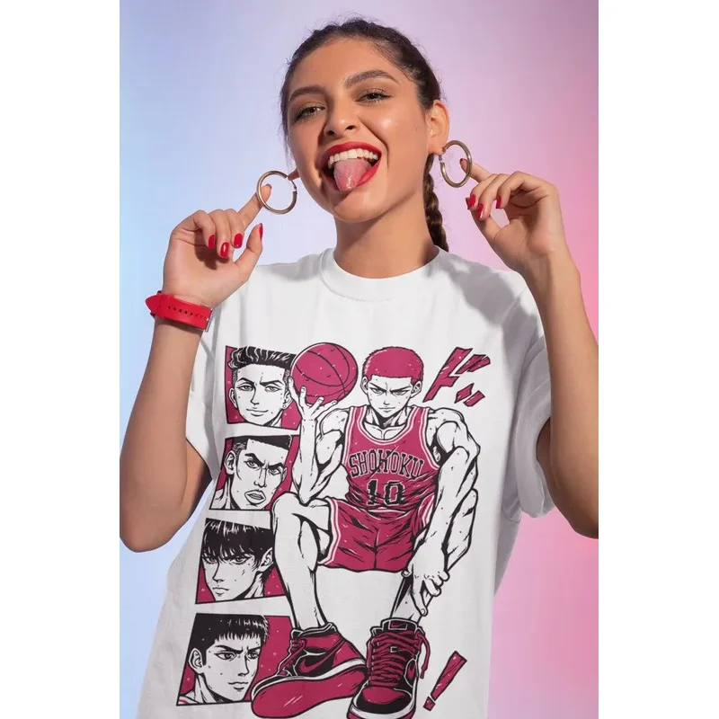 Unisex Tshirt, Sports 90s Anime Lovers, Basketball Anime Tshirt, Otaku Ropa, Graphic Anime Unisex Shirt