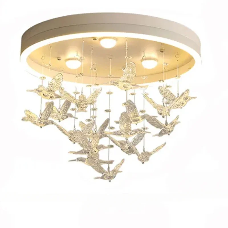 SANDYHA Modern LED Ceiling Lamp for Bedroom Home Decor Kids Room Chandeliers Lighting White Clouds Para Quarto Infantil Lustre