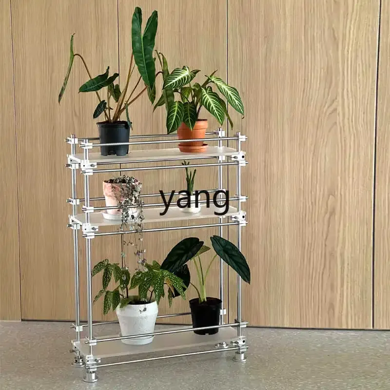 LMM,  acrylic flower stand flower rack floor storage living room display cabinet