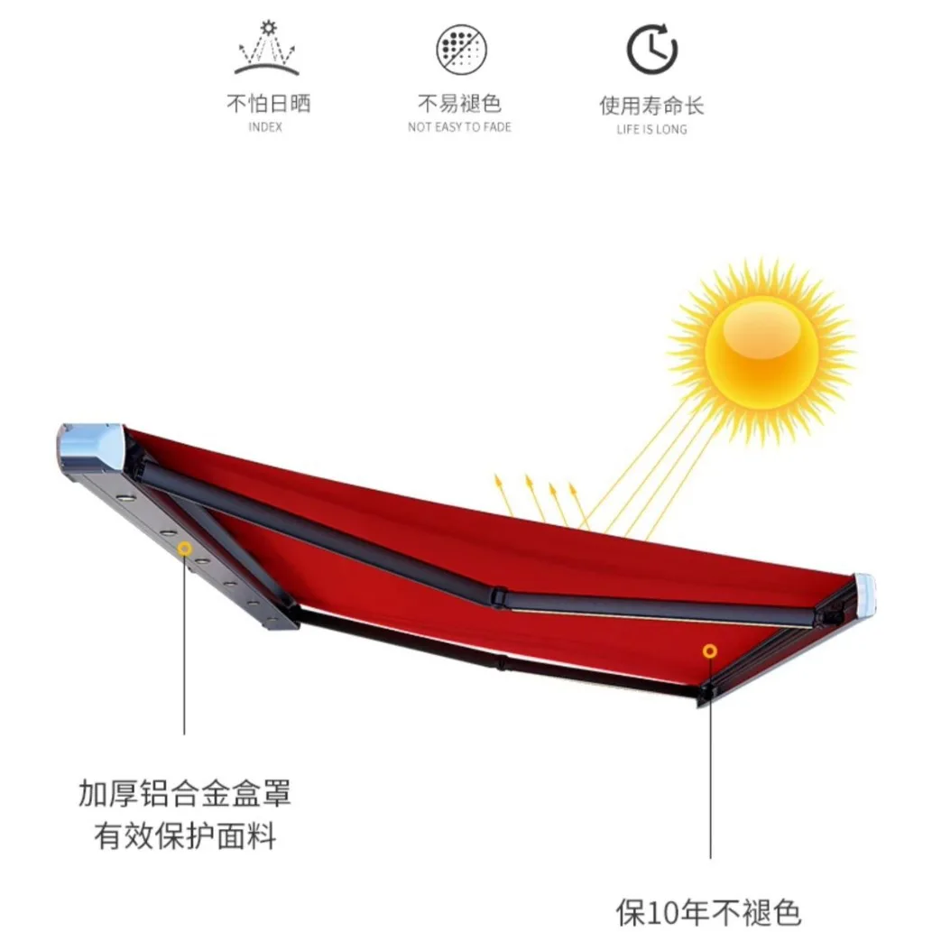 

Villa Outdoor Terrace Balcony Courtyard Smart Canopy