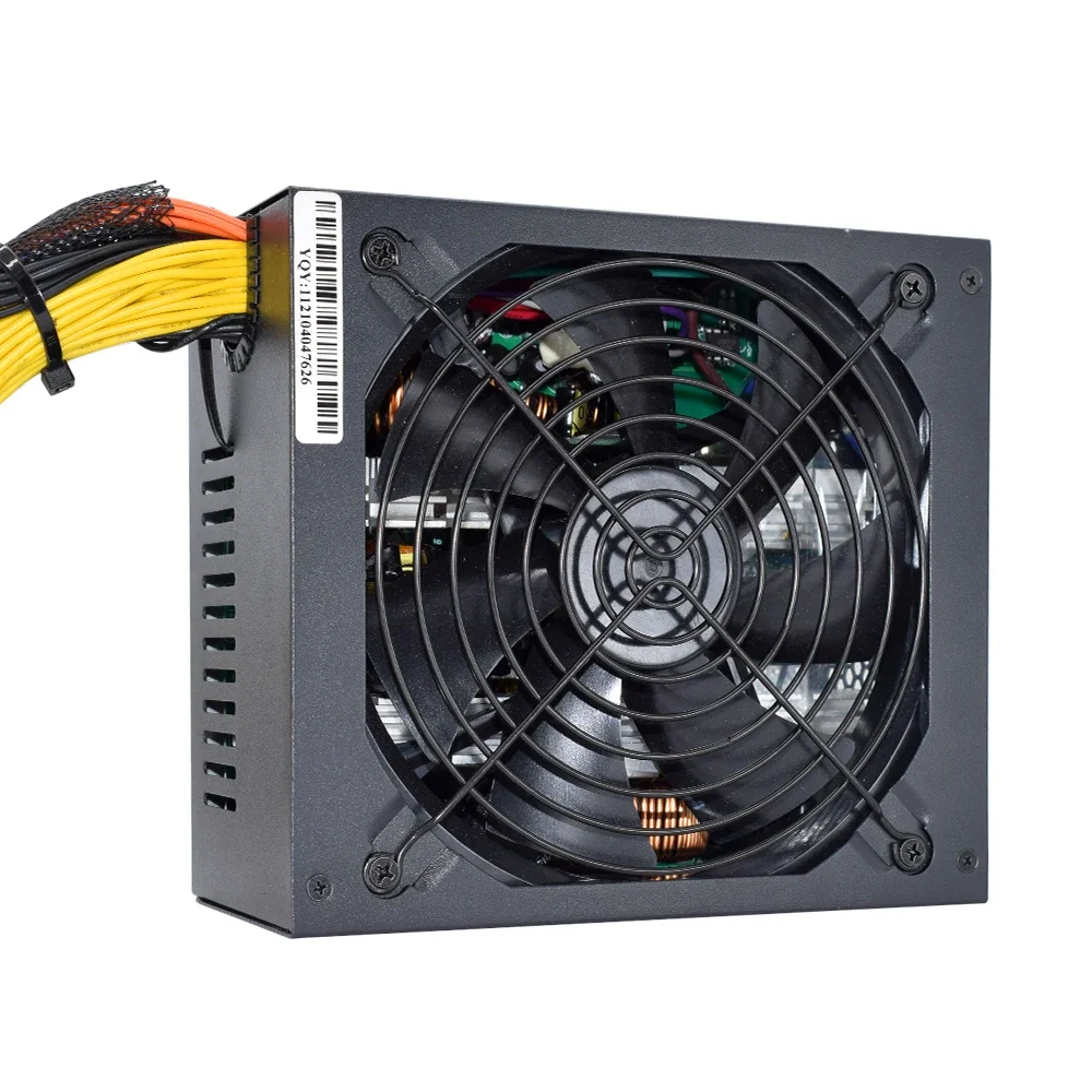 Zasilacz impulsowy 2000 W 95% wysoka wydajnoลฤ dla ETC RVN S9 S7 L3 Rig Mining dla bitcoin miner asic 180-240 V