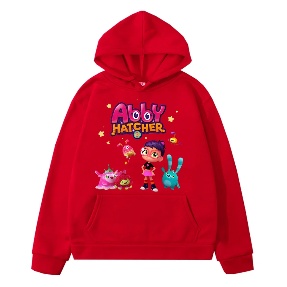 Abby Hatcher Autumn Cartoon hoodies Fleece sweatshirt boys pullover Kawaii Print anime hoodie y2k sudadera kids clothes girls