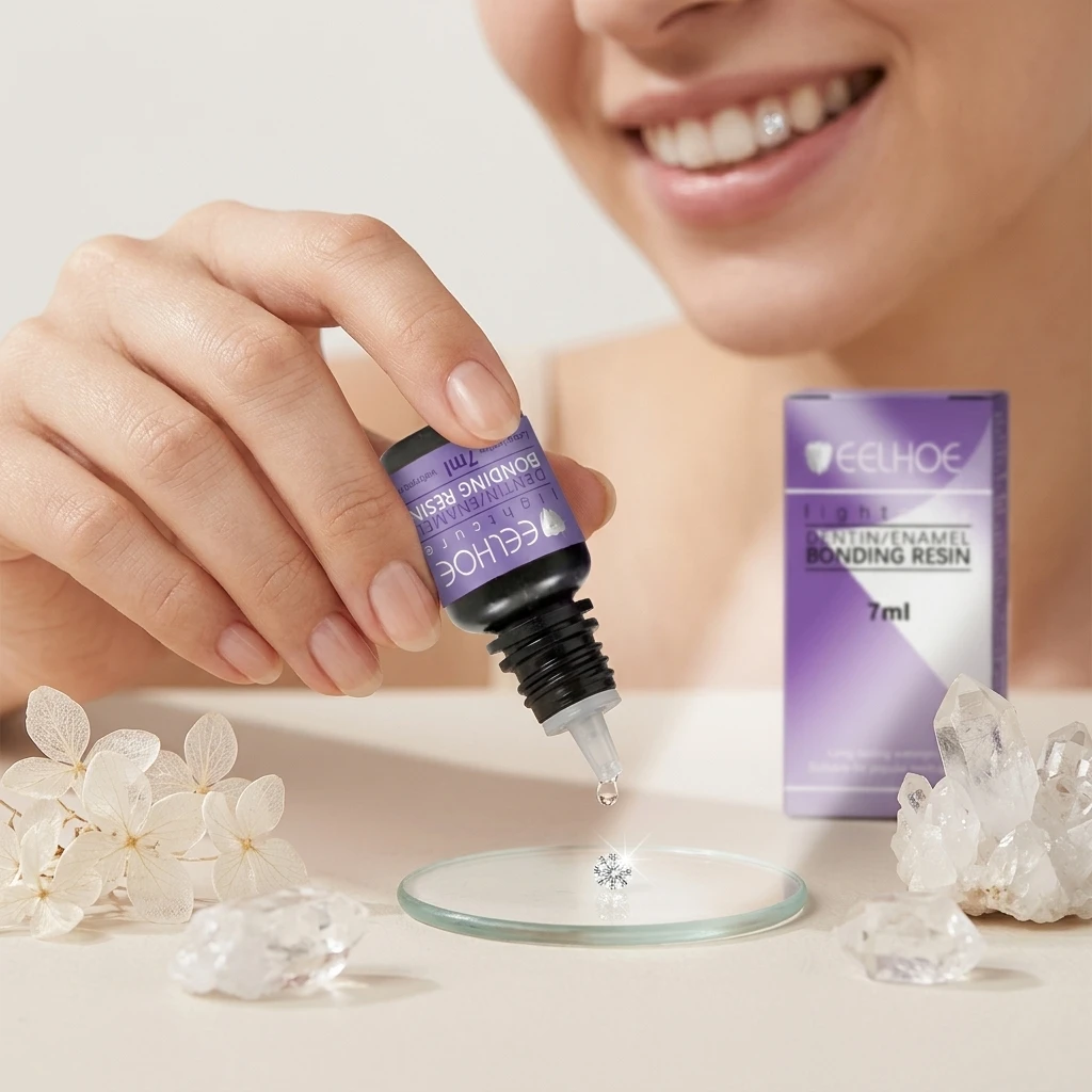 Dental Tooth Gems Glue Lasting Waterproof Easy Remove Install Strong Durable UV-Curable DIY Crystal Decoration Orthodontic Gel