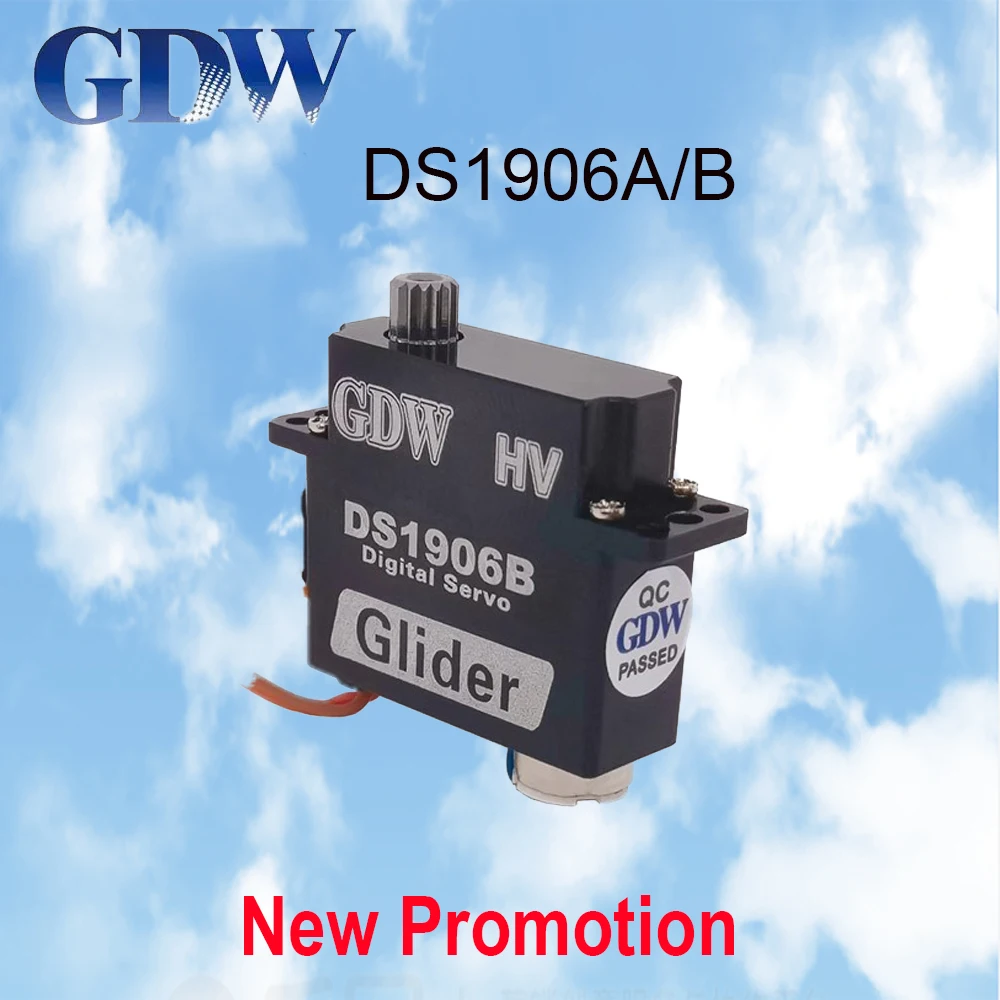 UAV Servo GDW DS1906A DS1906B High Speed Full Metal Digital 9g Micro Servo For RC Glider Fixed Wing Replaces KST X08 DLG F3K