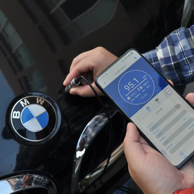 MCT350 M 시리즈 코팅 두께 측정기 모바일 폰 및 프로브 포함 지능형 코팅 두께 측정기