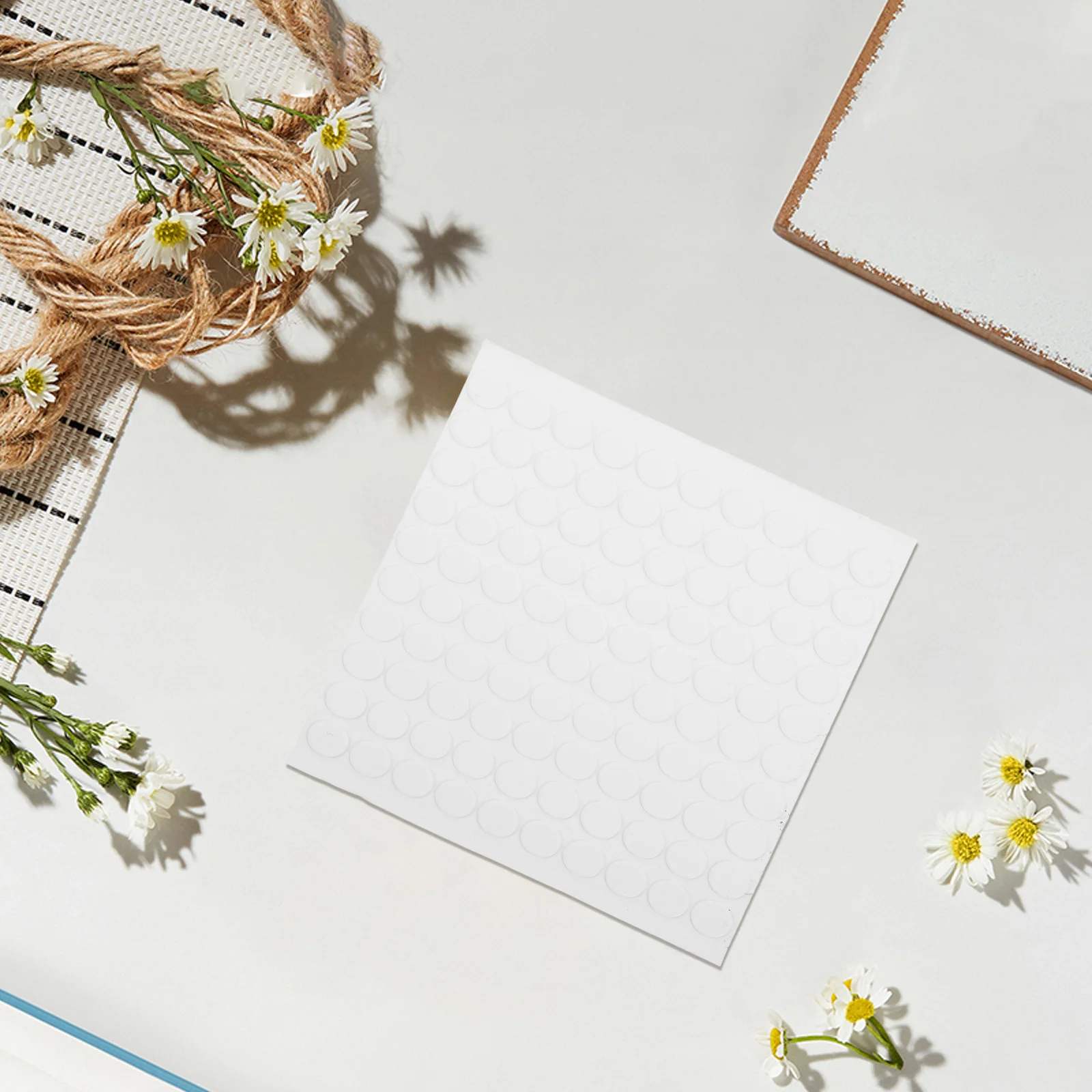 500Pcs Transparent Double-Sided Adhesive Dots Clear Round Strong Acrylic Sticky Tack for Crafts Wall Posters Clear Adhesive Dots