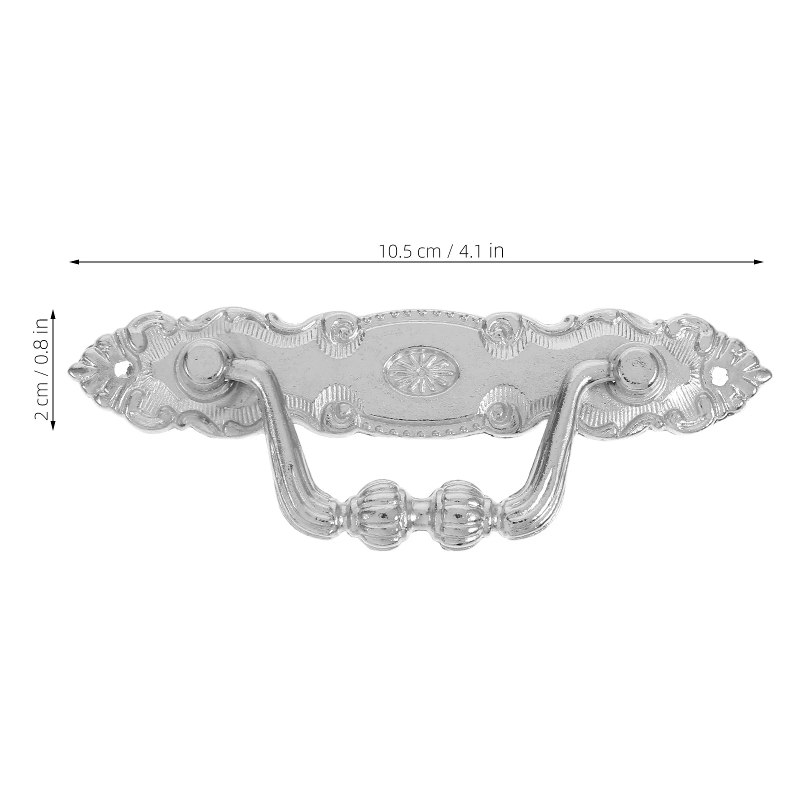 4 Buah Gagang Laci Vintage dari Paduan Seng untuk Pintu Kabinet, Laci Lemari, Perangkat Keras Dekoratif Rustic, Gagang Lemari