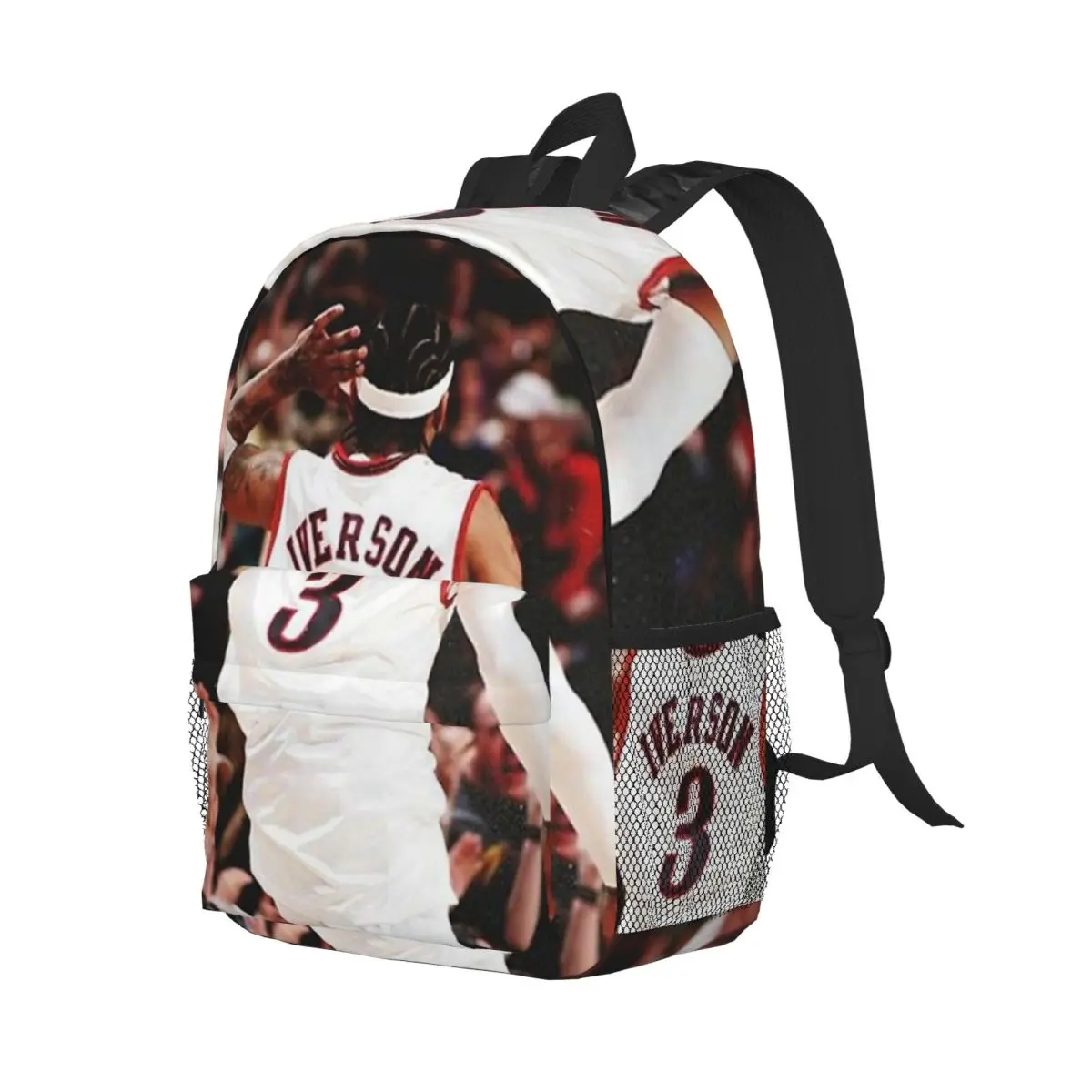 Allen Iverson-Sac à dos pour filles et garçons, design, grande capacité, léger, étanche, étudiant, 15 pouces