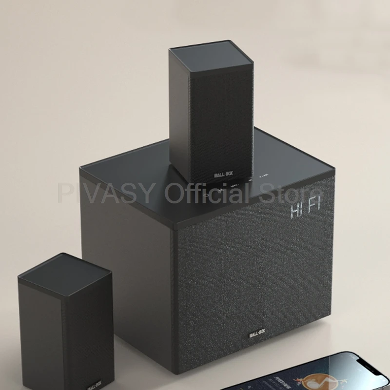 2.1 Multimedia Bluetooth 5.0 Speaker HiFi Active Subwoofer Speaker Home Theater Computer Desktop Surround System Audio Sound Set