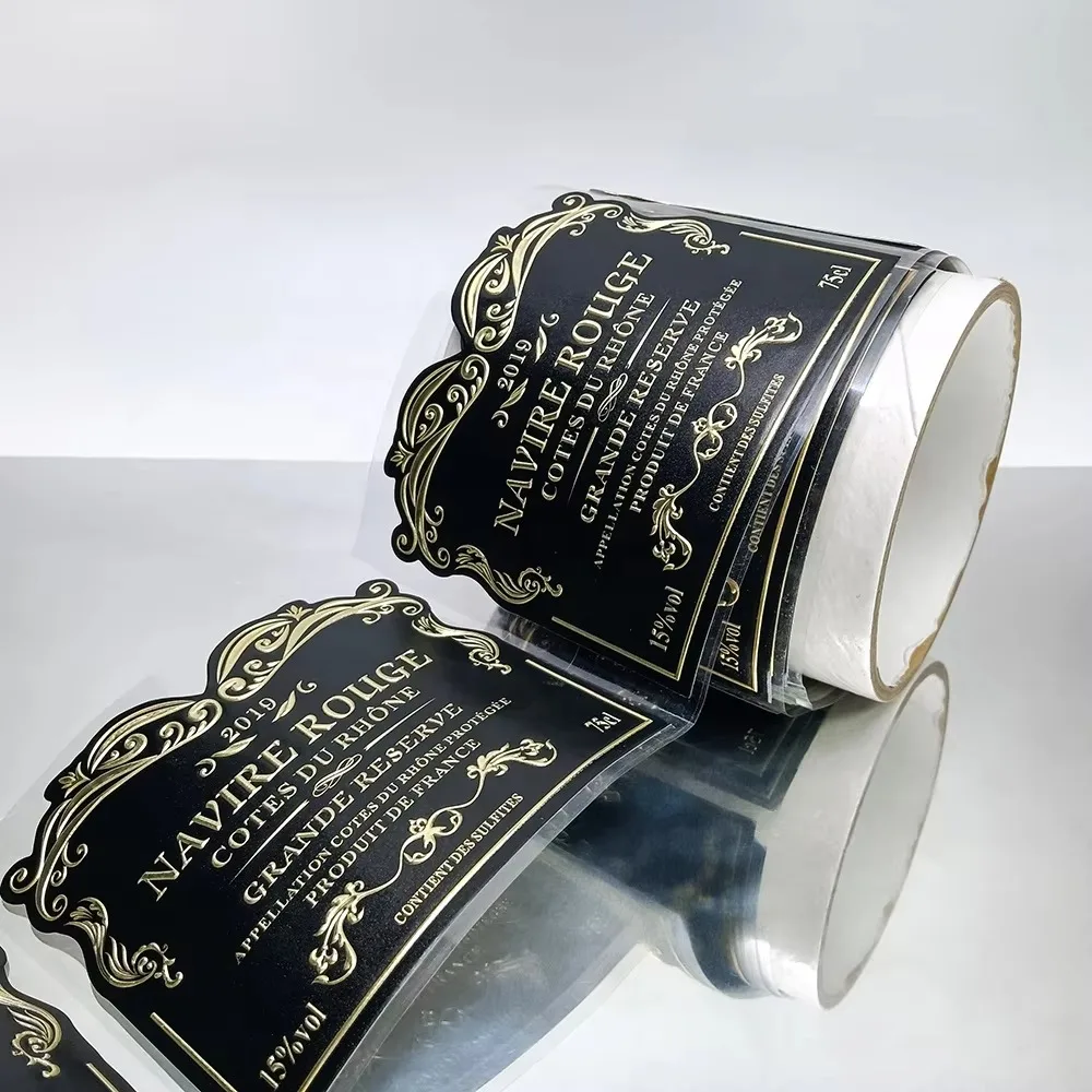 Custom Zinc Alloy Label | Factory Direct Metal Sticker | Adhesive Aluminum Label | Wine Bottle | Branding Tag
