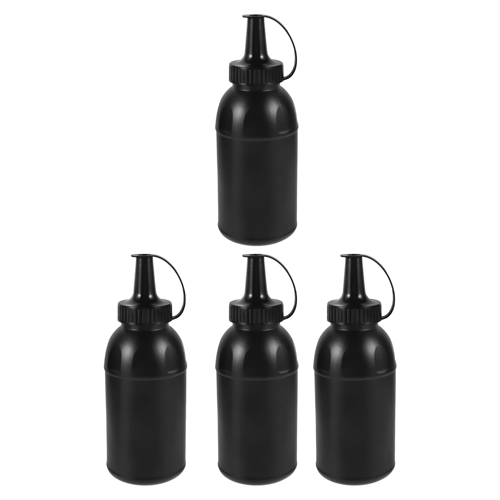 

4 Pcs Toys Bottle Refill Plastic Bottles Tiny Shooting Empty Subpackage Black Game Supply