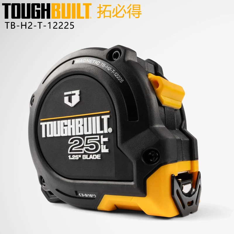 TOUGHBUILT TB-H2-T-12225 25FT ProBlade Tape Measure Industrial-grade Pure Feet Measurement Tool