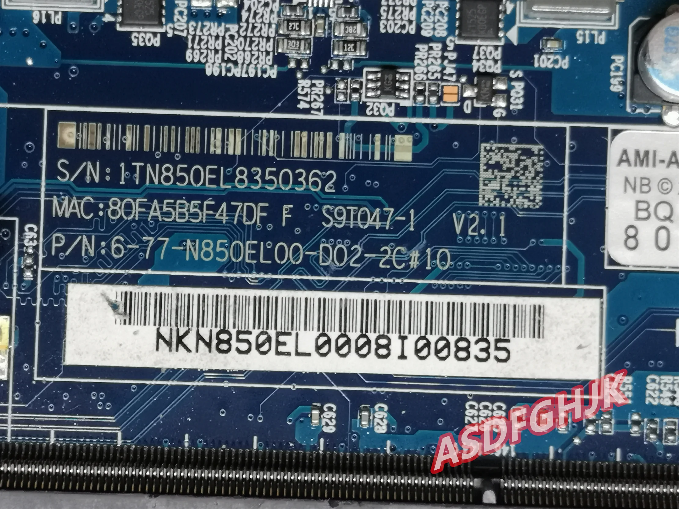 6-77-n850el-00-d02 6-71-n85l0-de2 nkn850el00008 для материнской платы Clevo n850hk с i7-8750h и n17s-g1-a1 100% протестировано, ОК