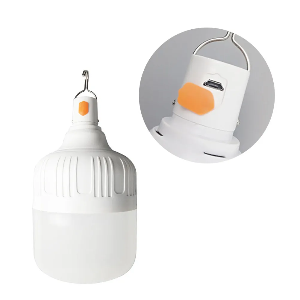 

1Pcs High Brightness Low Power USB Rechargeable Waterproof Outdoor Lamp with Hanging Hook Ideal for Hiking Fishing Emergency