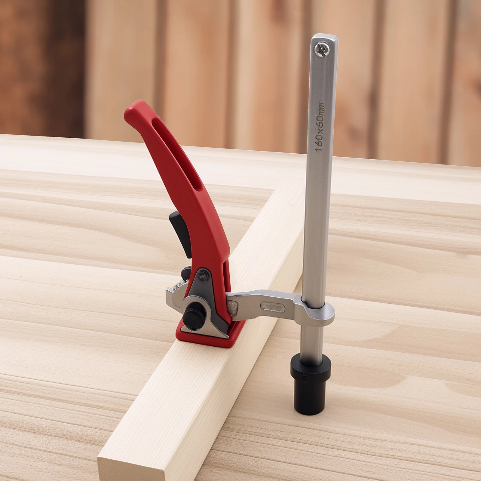 

2Pcs Table Workbench Quick Ratchet Bench Dog Clamp Adjustable Range Dog Hole Clamp Multi Angle Hold Down Clamp for Woodworking