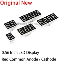 5PCS 0.56 inch LED display 7 Segment 1Bit/2 Bit/3 Bit/4 Bit Digit Tube Red Common Cathode / Anode Digital 0.56 inch led 7segment