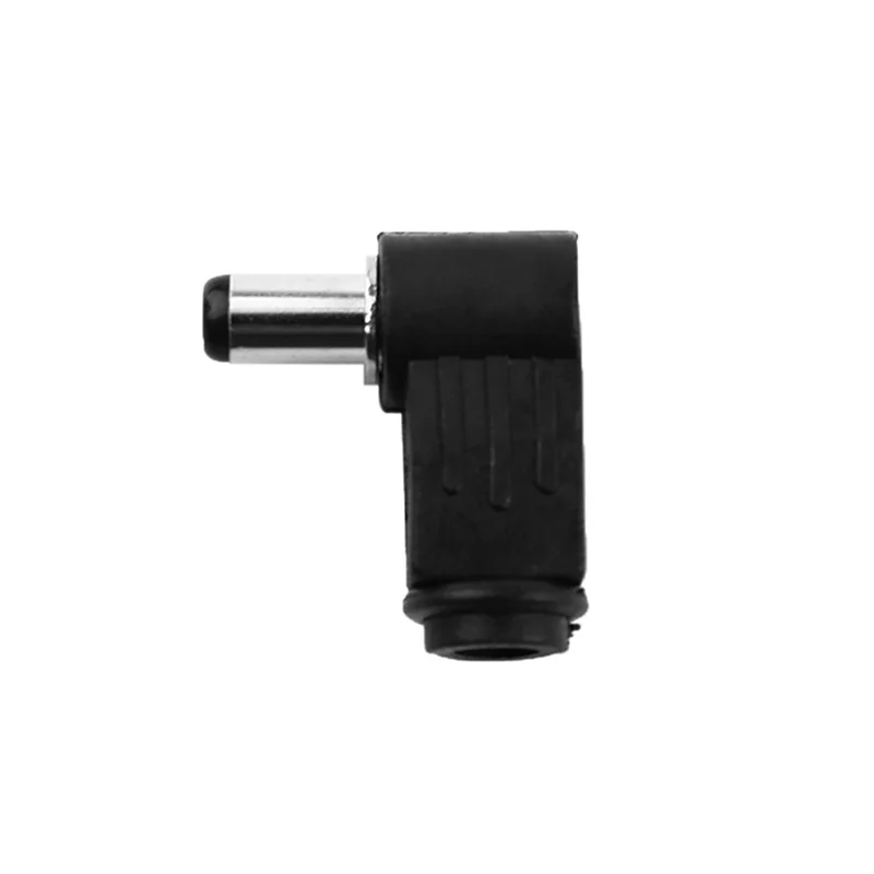 Adaptador de conector de alimentação dc, 2 peças, ângulo de 90 graus, 5.5x2.1mm/2.5mm, plugue macho para fêmea, acoplador, conversor, conector de cabo