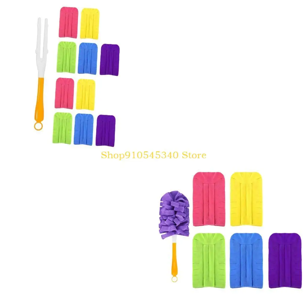 U2JA Premium Fiber Dusting Refills Tool Cleaning Wipes Kit Traps Hair Dirt And Oil From Various Spots for Fan Window Furniture