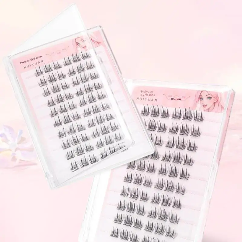 New Reusable No Need Glue False Eyelashes Self-adhesive 5D Trilogy Sunflower Eyelashes Makeup Small Firefly DIY Makeup Tools