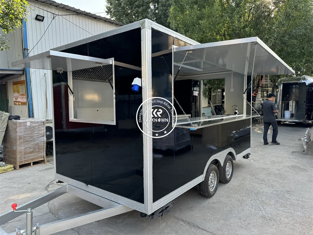 

Mobile Kitchen Ice Cream Food Cart Customized Fully Equipped Fast Pizza Coffee Catering Concession Food Truck