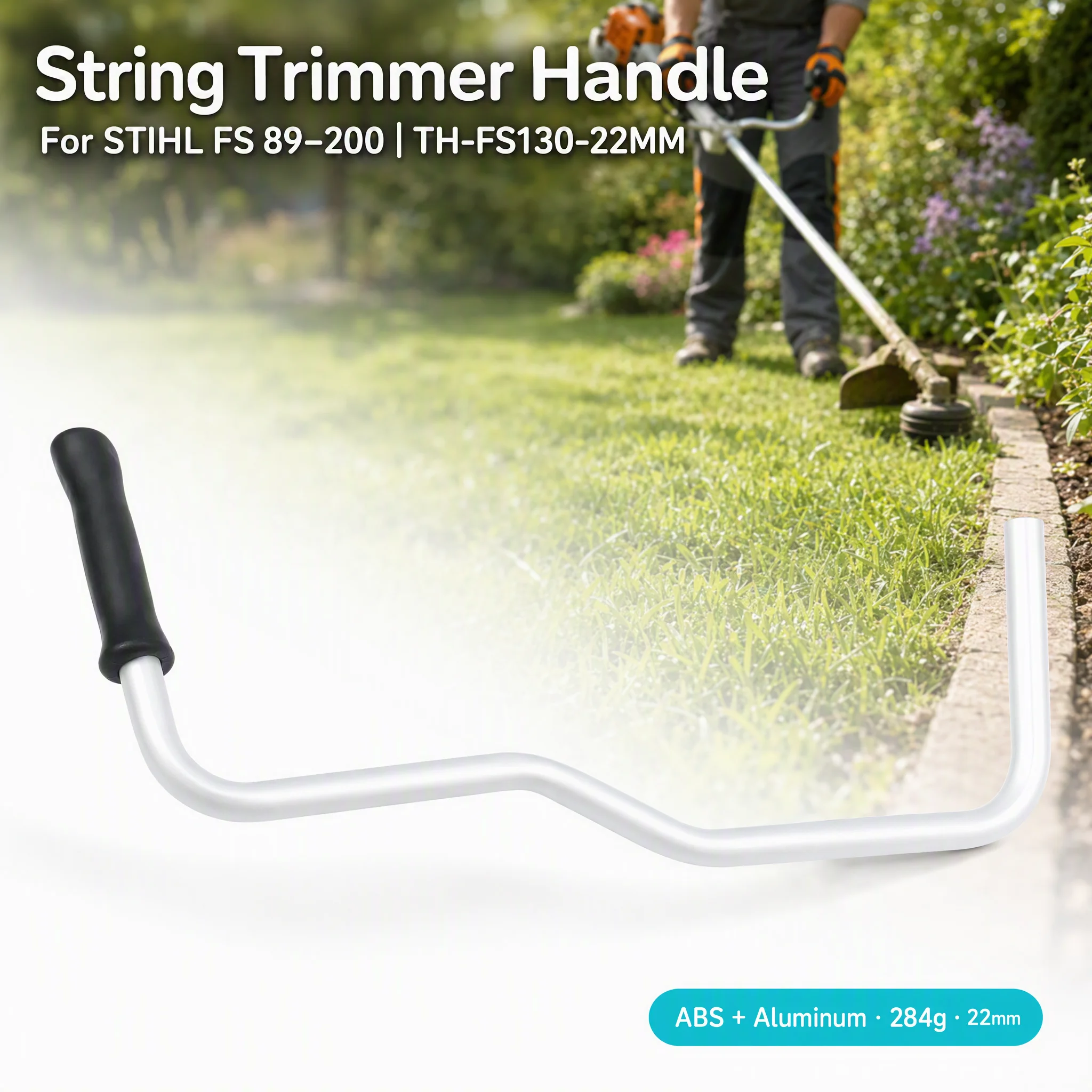 Easy Install Trimmer Handle Accessory Comfort Grip Handle As Shown Ergonomic Lawn Mower Handle                       New