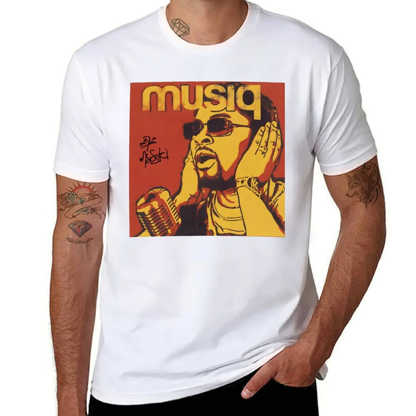 

Juslisen album singer retro T-Shirt t shirt for man 100 percent cotton man graphic t shirt T-Shirt