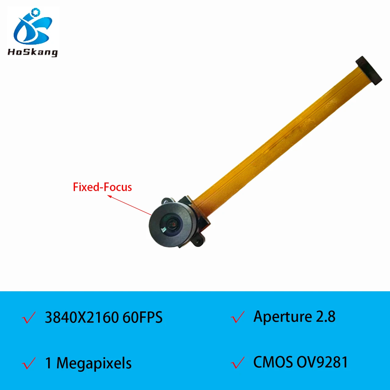 720P 1MP OV9281 Global Shutter Camera Module USB Webcam (B/W), High Frame Rate Motion Capture