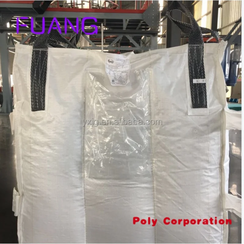 Fábrica pp 1 ton super saco 1000 kg saco respirável para lenha