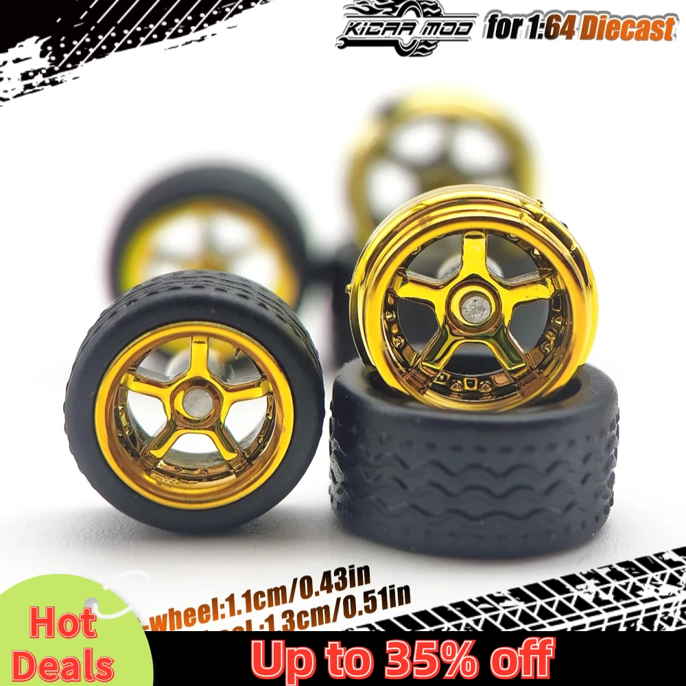 1/64 Tekerlekler Kauçuk Ayrılabilir sırt deseni Lastikler Model araba için Takma Parçaları Hot Wheels Kibrit Kutusu Tomica D: 11mm + 13mm 1 Takım
