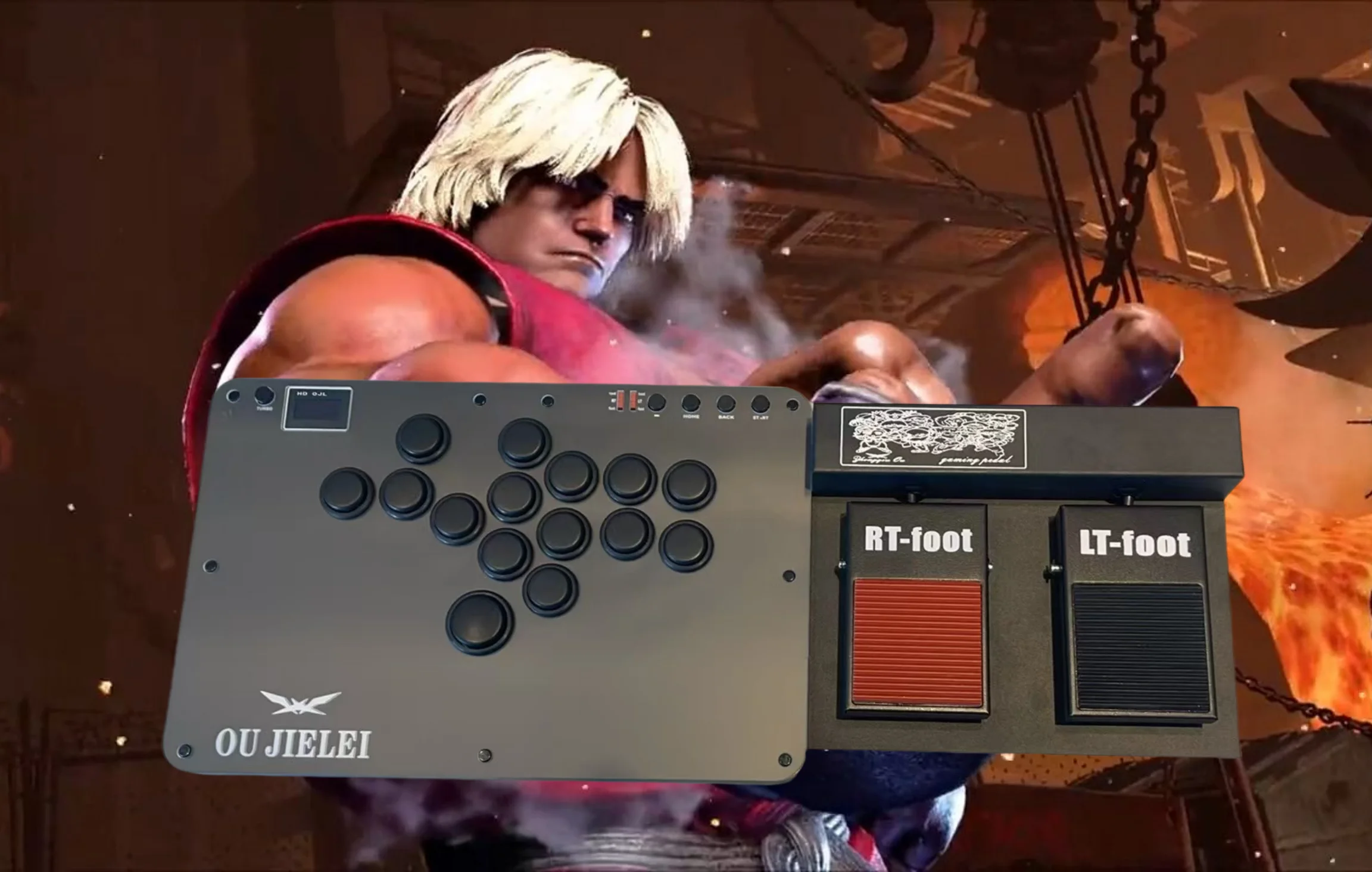 Oujielei/ hitbox / fighting keyboard  joystick  Arcade/ PS3/PS4/PS5/PC/Street Fighter 6/King of Fighters/iron fist8