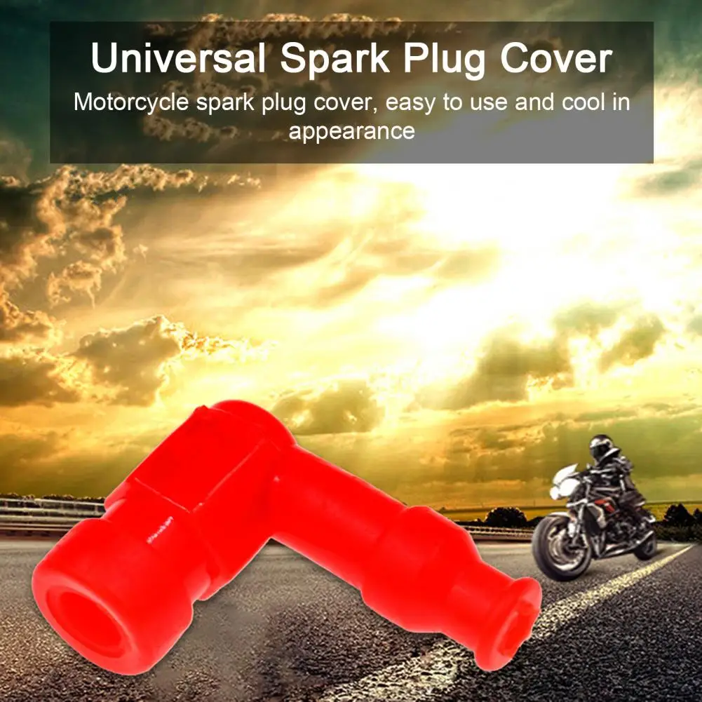 90Degree Spark Plug Cap Boot Silicone Waterproof Non Resistor Unisersal Caps For Motorcycle Dirt Pit Bike Scooter ATV Buggy Quad