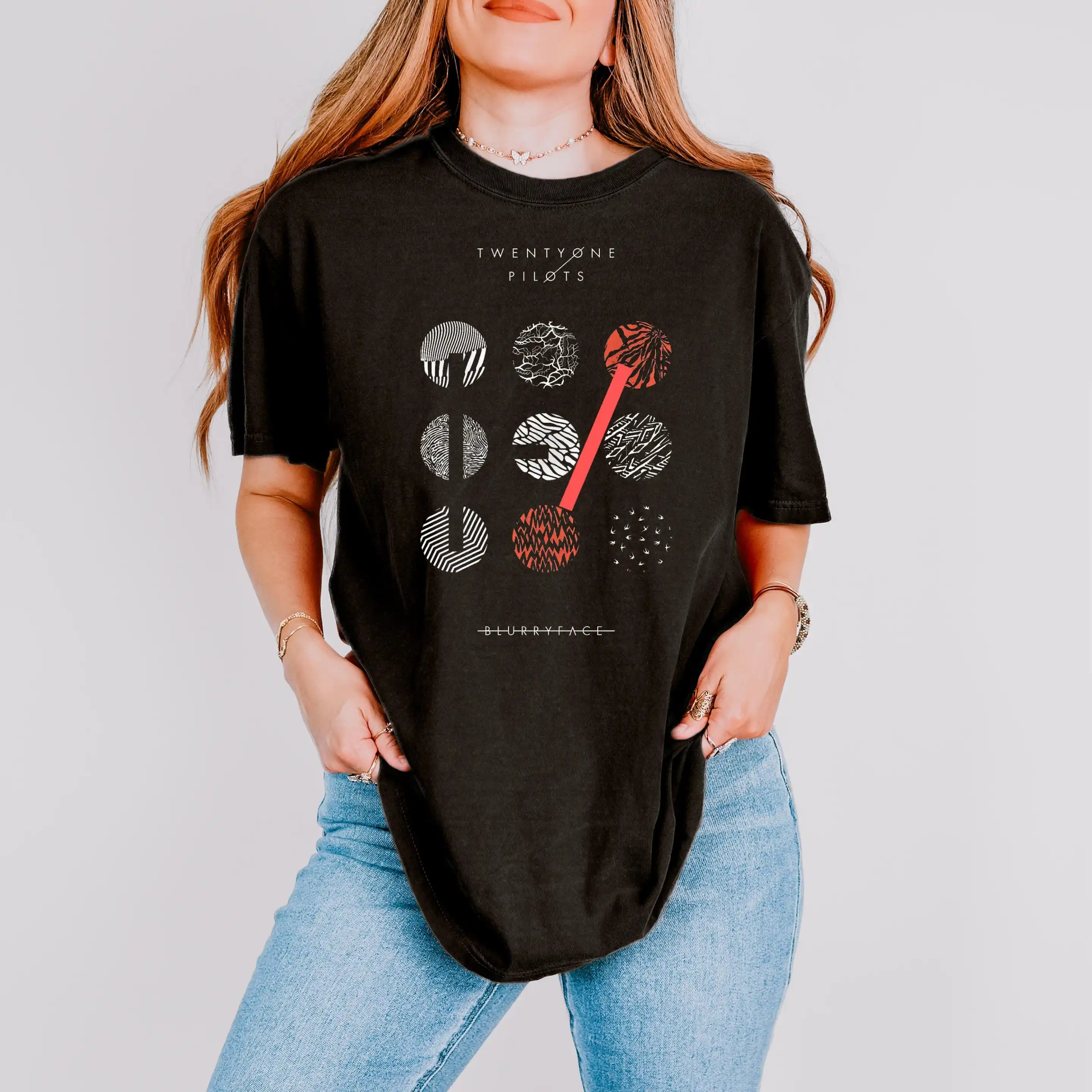 Comfort Colors Twenty One Pilots T-Shirt -DTF Print– Blurryface Album Design - view 2