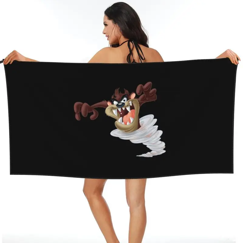 The Tasmanian Devil Taz Cartoon Movie Animal Quick dry Towel New Travel Microfiber For Bathroom