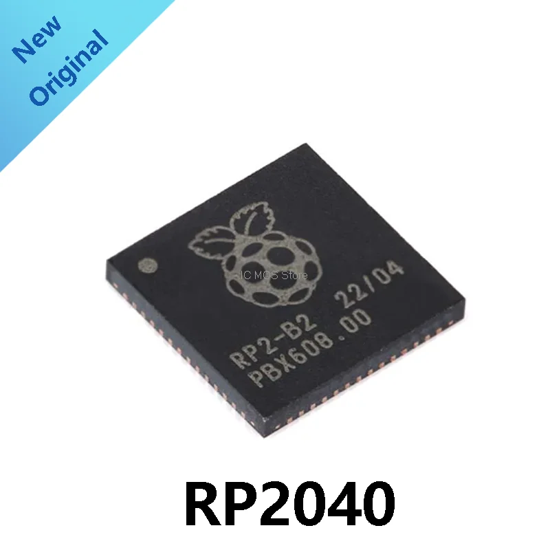 free shipping 1-10pcs/lot  RP2040 LQFN-56 QFN-56 Raspberry Pi (Raspberry Pie) ARM Cortex-M0 133MHz RAM 264KB MCU/MPU/SOC IC Chip