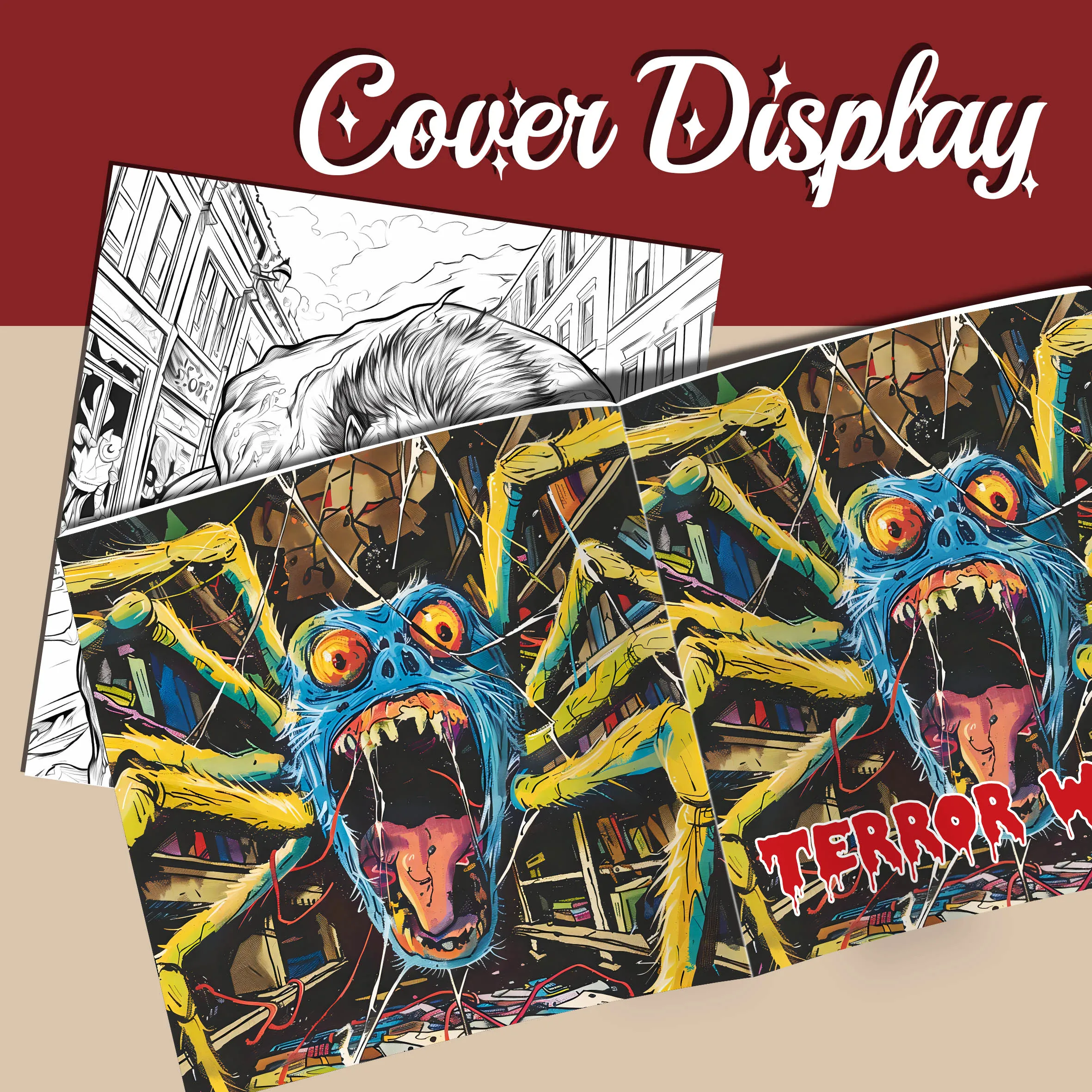 Horror World Coloring Book for Adults - 20 Pages of Intricate Designs to Enhance Your Color Skills image 5