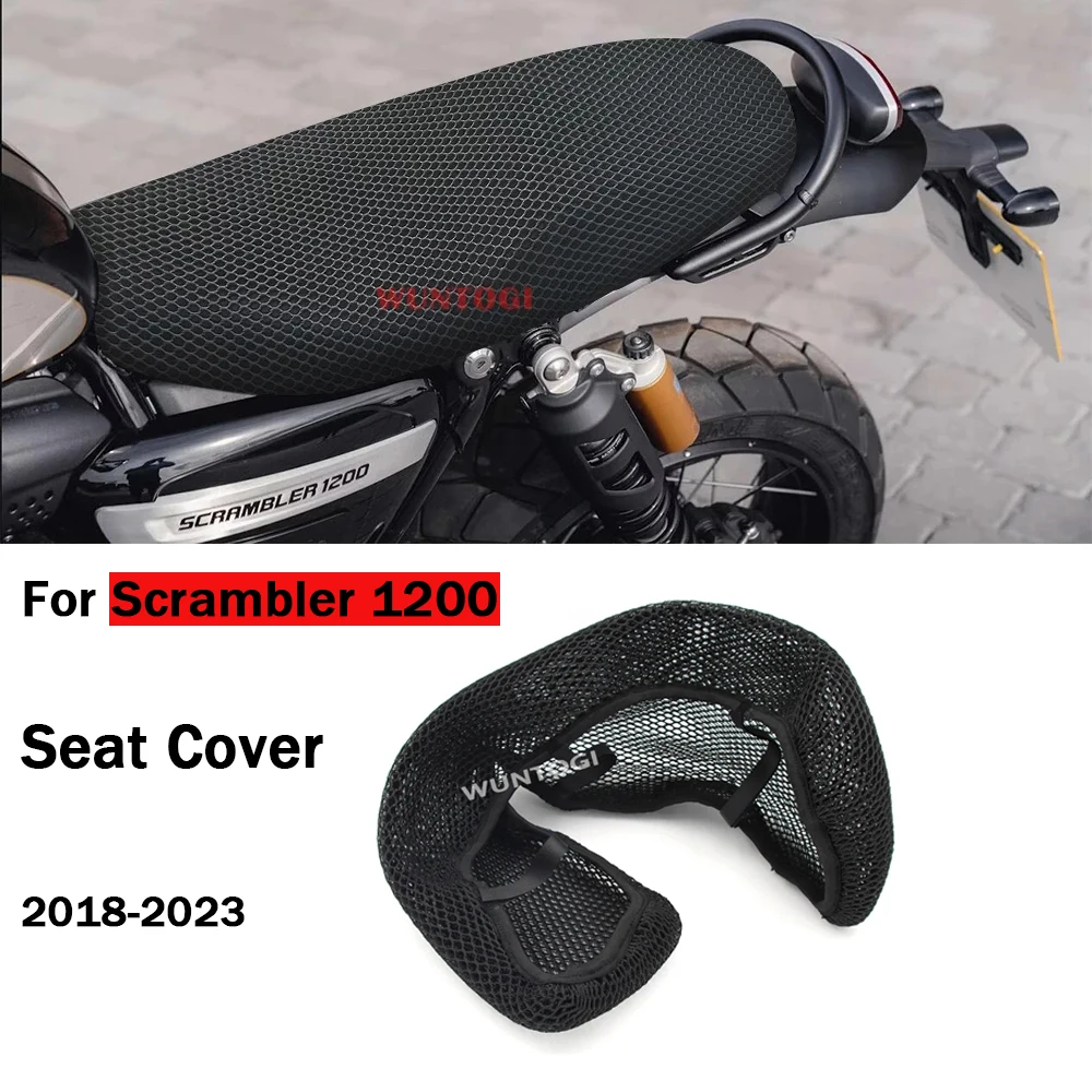 

For Scrambler 1200 Seat Cover 2018-2023 Accessories New Seat Cover Seat Protect Cover Seat Heat 3D Airflow Insulation Cushion