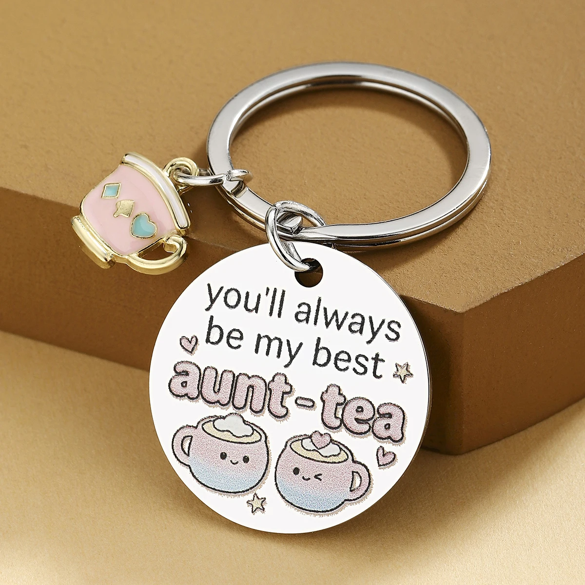 Regalos divertidos de cumpleaños para tía de parte de sobrina o sobrino, lindos llaveros, regalos para tías, el mejor regalo para la tía.