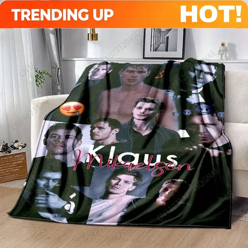 1pc Klaus Mikaelson Collage Home Office Blanket Warm Fashion Gift Festival Present Home blankets Warm blanket Bedding A410