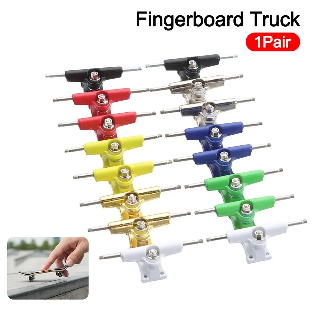

1Pair With Nuts Fingerboard Truck Truck Bolts Toy Hobby Collectors Bearing Deck Brackets Mini 32mm Finger Skateboard Parts