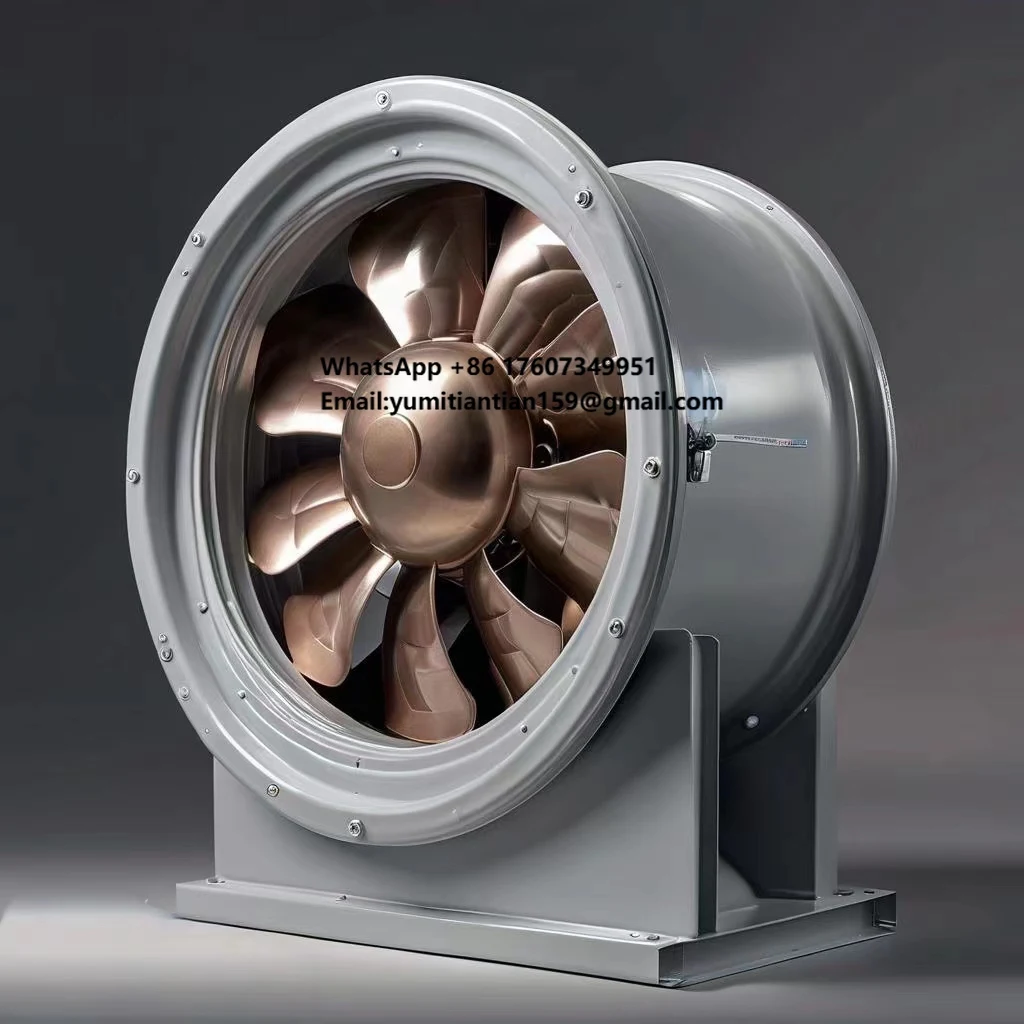 

Высокоэффективный взрывозащищенный осевой вентилятор Ex d I Mb с низким уровнем шума, стальными лопастями, 380В, для угольных шахт