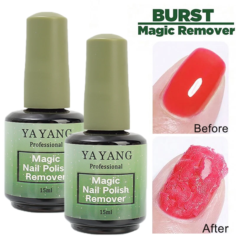 3 Mins Magic Fast Remover Gel Nails Polish Not Hurting Nail Acrylic Semi Permanent Varnish Cleaning Polishes Removers Degreaser