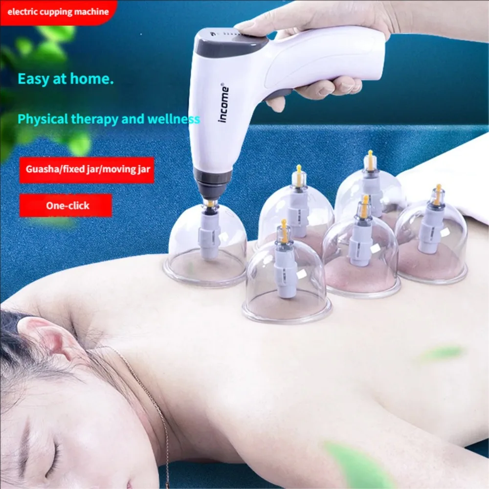 

Electric Vacuum Cupping Glasses Professional Suction Cup Anti Cellulite Body Massager Acupuncture Apparatus Therapy Set
