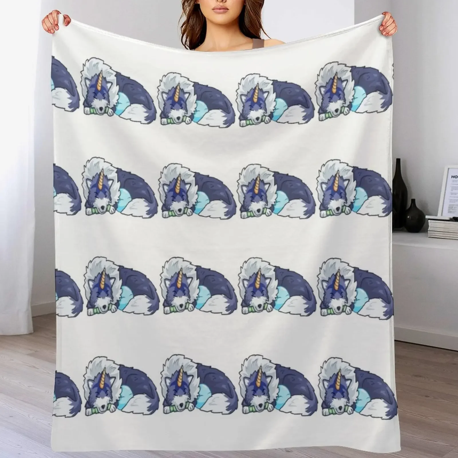 

That Time I Got Reincarnated as a Slime - Ranga and Rimuru Sleeping Throw Blanket Lightweight Cozy Blanket for Bed Sofa