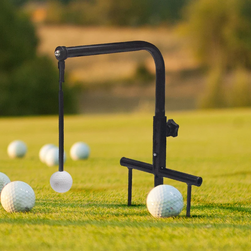 Golf Swing Trainer Durable Iron Golf Practice Swing Groover Hitting Training Aid Golf Accessories for Any Level