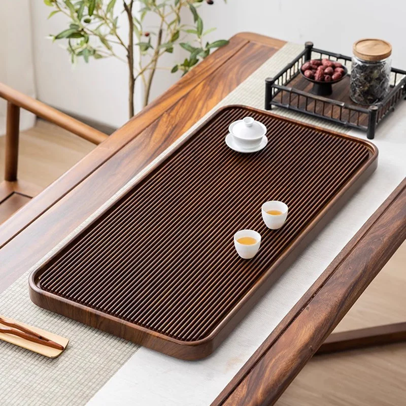 

Tableware Storage Tea Tray Table Office Small Drip Chinese Trinket Rustic Long Tea Tray Tableware Storage Bandeja Madera Teaware