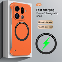 Frameless Magnetic For Magsafe Slim Case For OPPO Find X9 Pro FindX9Pro 5G Wireless Charging Hard Back Cover