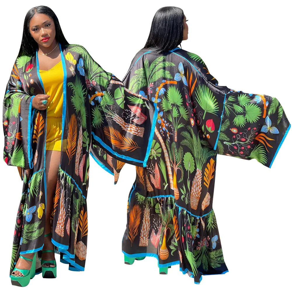 Kimono japonés para mujer, cárdigan, camisa, blusa, Kimono de playa, verano, 2022