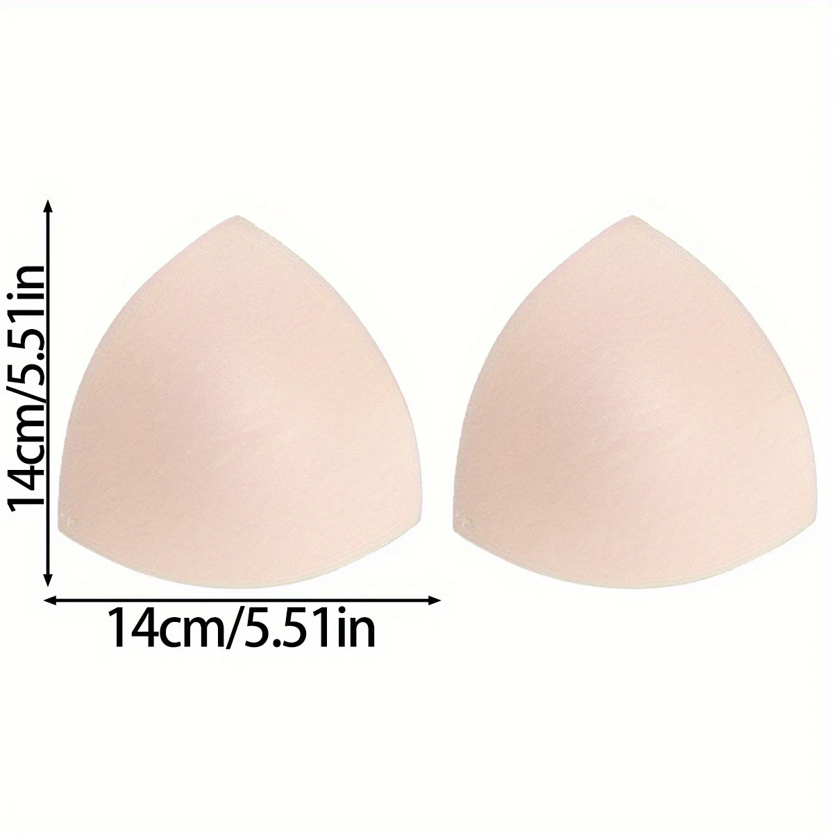 10PCS Women's Triangle Bra Insert Breast Pads, Seamless Sponge Pads Suitable for Sports and Multi-functional Bras