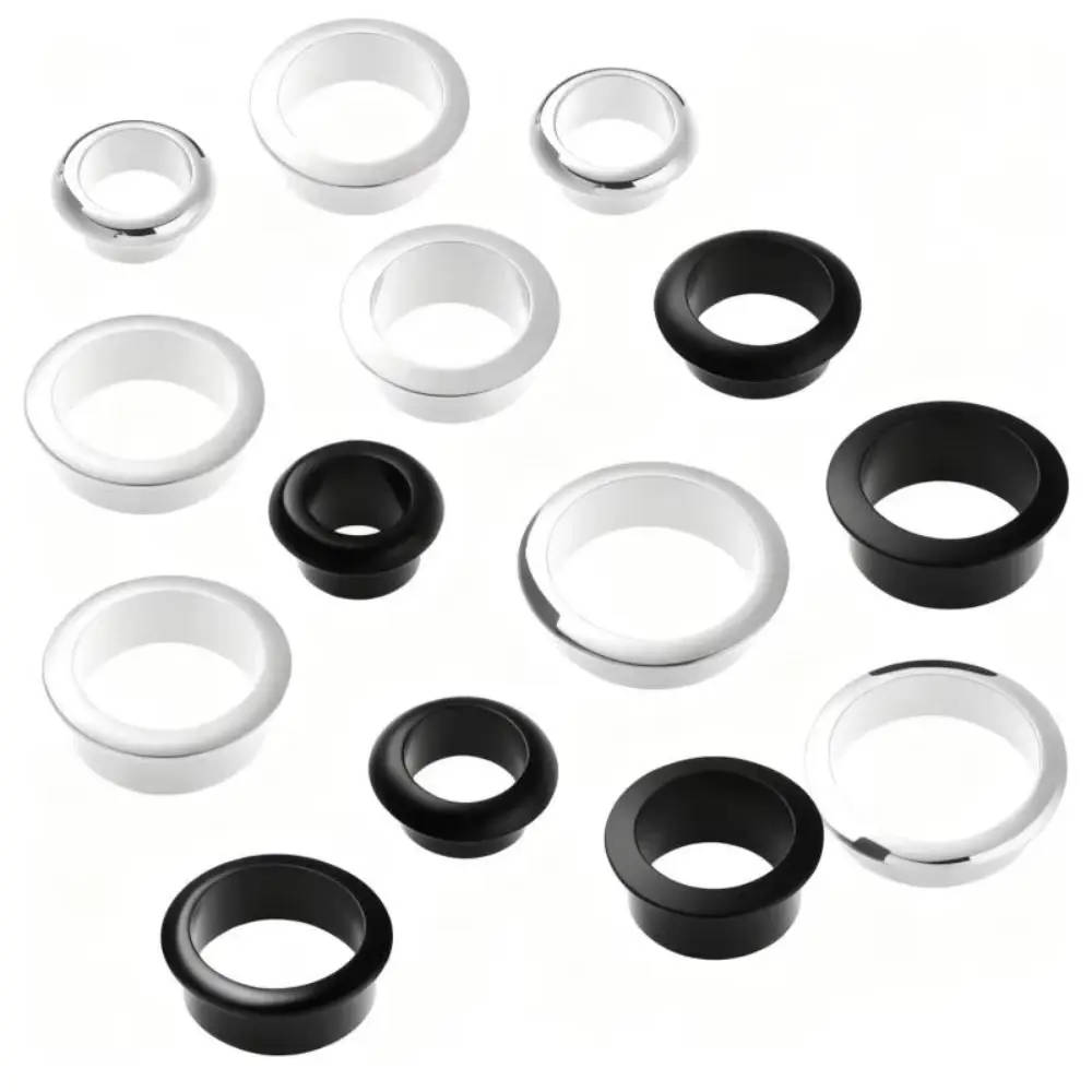 Furniture Hardware Round Cable Hole Cover Zinc Alloy Decorative Line Hole Cover High Quality Table Grommet For Home Office