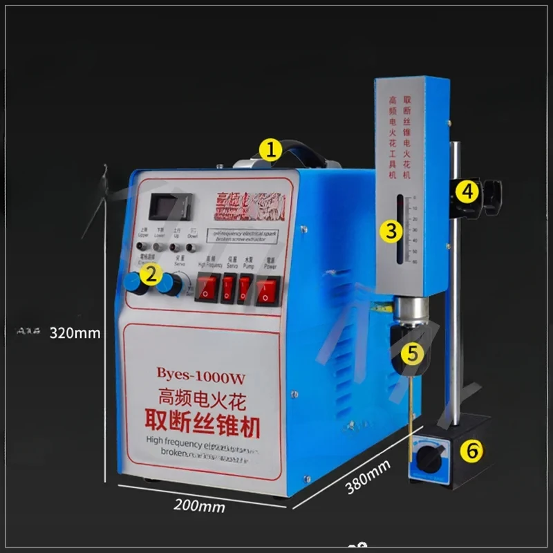 Perforator Portable Breaking Screw Drill Tap Electromechanical Pulse EDM Drilling High-Frequency Discharge